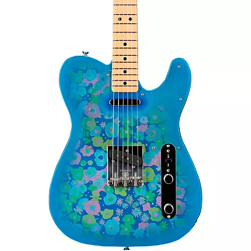 Fender Custom Shop Vintage Custom 1968 Telecaster Electric Guitar Blue Flower