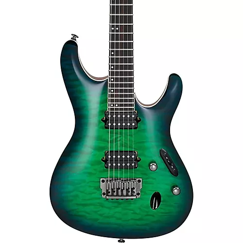 Ibanez Prestige S6521Q Electric Guitar Surreal Blue Burst Gloss