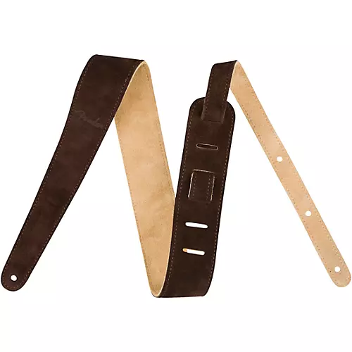 Fender Reversible Suede Strap Brown and Tan 2 in.