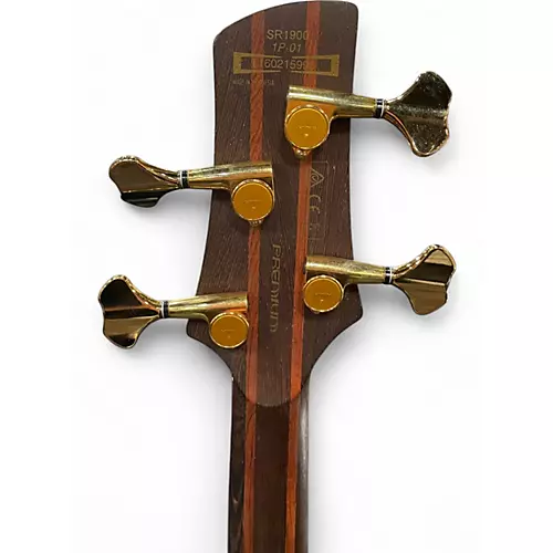 Used Ibanez SR1900 Natural Electric Bass Guitar Natural