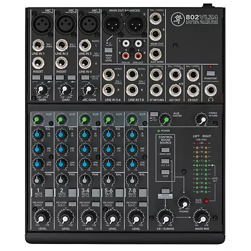 Mackie VLZ4 Series 802VLZ4 8-Channel Ultra Compact Mixer