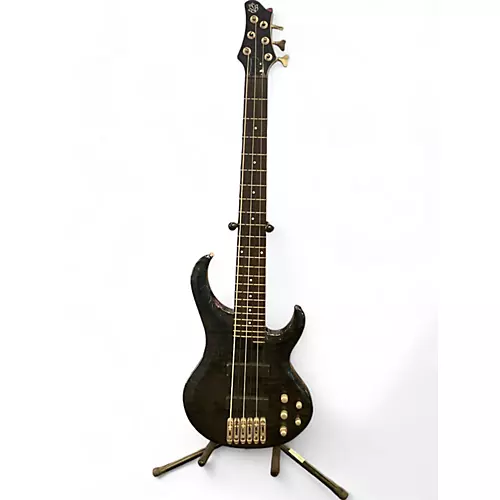 Used Ibanez BTB 406 QM Trans Black Electric Bass Guitar Trans Black