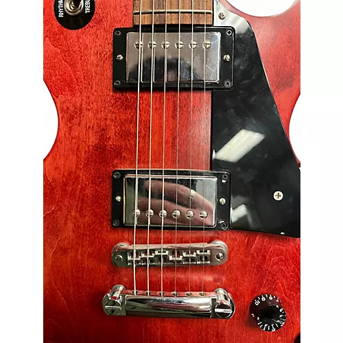 Used Gibson Les Paul Studio Red Solid Body Electric Guitar Red