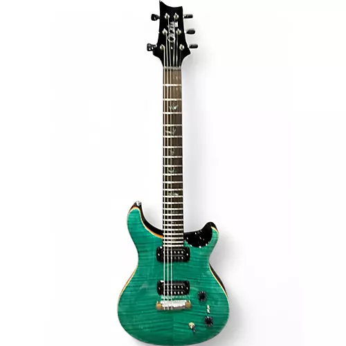 Used PRS SE Custom 22 aqua Solid Body Electric Guitar aqua