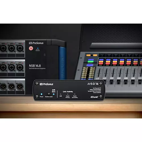 PreSonus 16 Channel I/O AVB to Dante Bridge