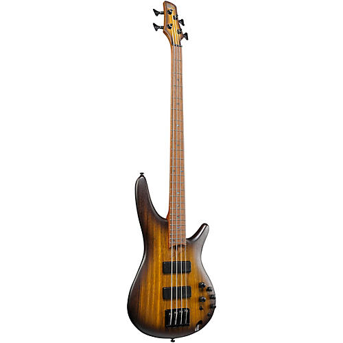 Ibanez SR500EZW Electric Bass Guitar Flat Brown Burst
