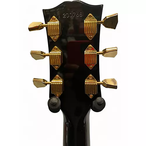 Used 2022 Gibson 1968 Les Paul Custom Reissue Ebony Solid Body Electric Guitar Ebony