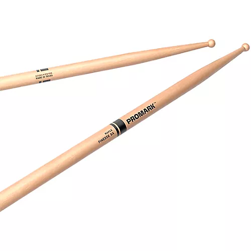 Promark Finesse Maple Round Tip Drum Sticks 5A Wood