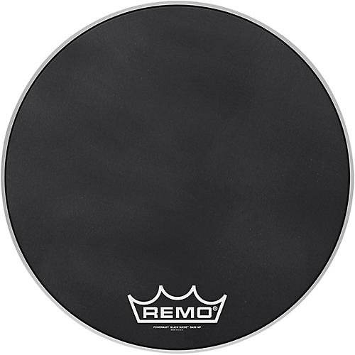 Remo Powermax Black Suede Crimplock Bass Drum Head 20 in.