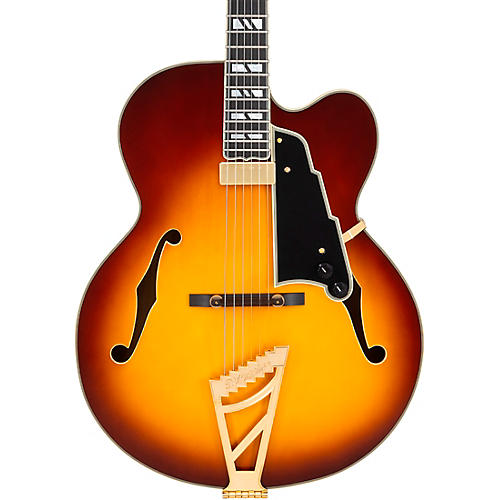 D'Angelico Excel EXL-1 Hollowbody Electric Guitar w/ Seymour Duncan Johnny Smith Mini Humbucker Dark Iced Tea Burst