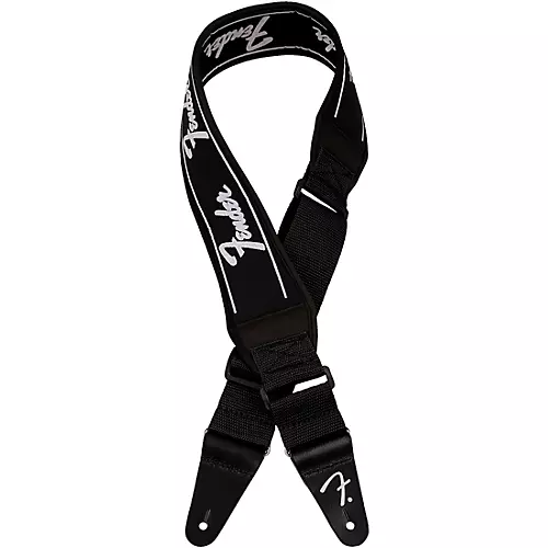 Fender Swell Neoprene Logo Guitar Strap Black 2.5 in.