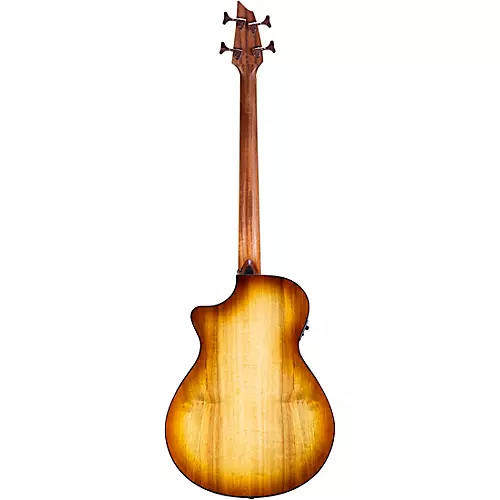 Breedlove Pursuit Exotic S CE Fretless Concerto Acoustic-Electric Bass Amber Burst