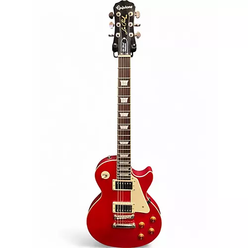 Used Epiphone Les Paul Standard Red Solid Body Electric Guitar Red