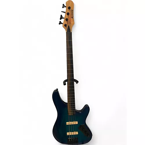 Used Kiesel Jb4 Fretless Ocean Burst Electric Bass Guitar ocean burst