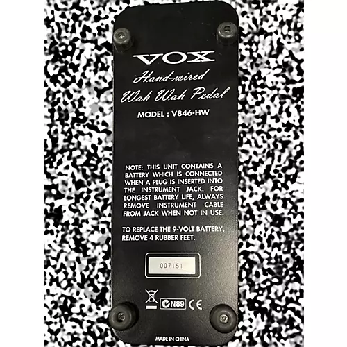 Used VOX V846HW Hand Wired Wah Effect Pedal