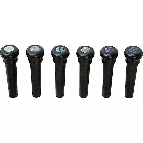 Graph Tech Tusq Ivory Acoustic Guitar Bridge Pins Black Pearl Dot