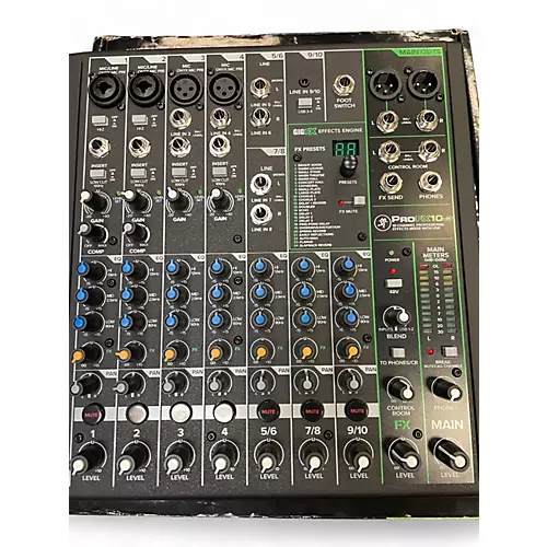 Used Mackie profx10v3 Unpowered Mixer