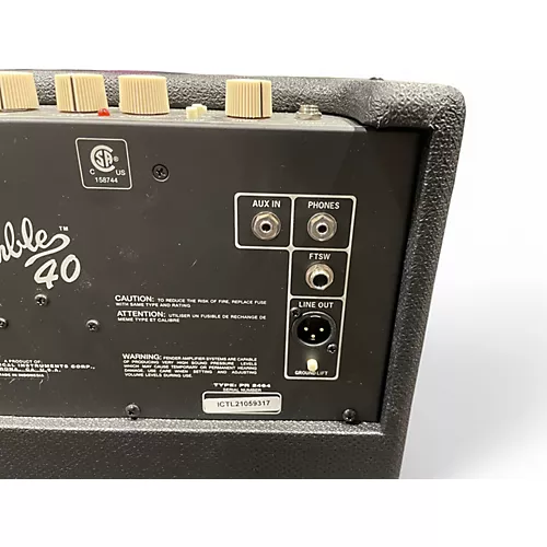 Used Fender Rumble V3 40W 1x10 Bass Combo Amp