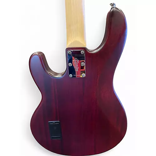 Used Sterling by Music Man STINGRAY 4 Worn Cherry Electric Bass Guitar Worn Cherry