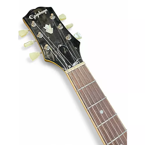 Used Epiphone ES335 Pro Gold Hollow Body Electric Guitar Gold