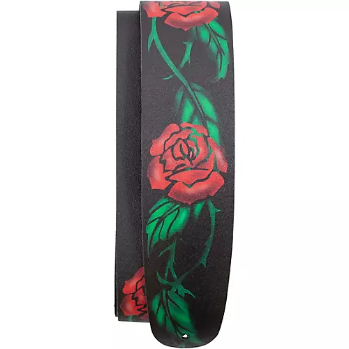 Perri's Roses Printed Leather Guitar Strap 2.5 in.