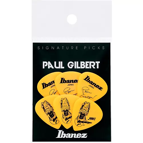 Ibanez Paul Gilbert Signature Guitar Picks - Yellow