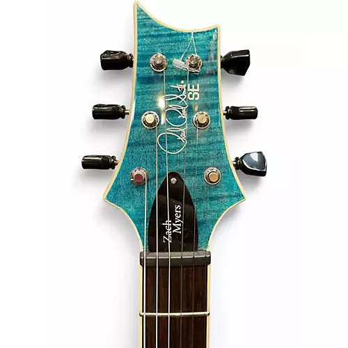 Used PRS Zach Myers Signature SE TEAL Solid Body Electric Guitar TEAL