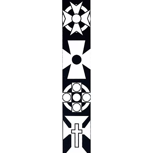 D'Addario Joe Satriani Swivel Guitar Strap Crosses 2 in.