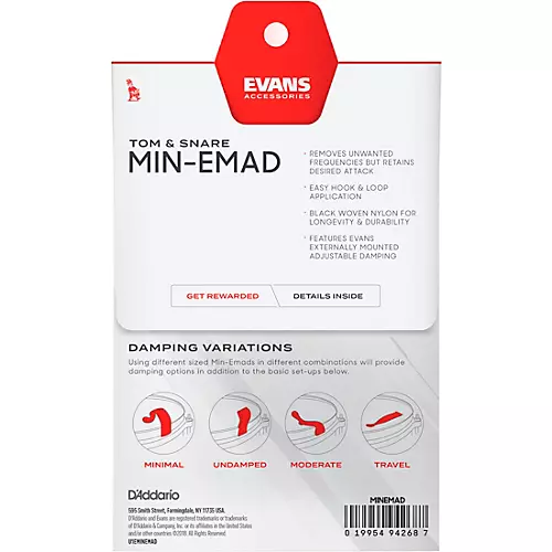 Evans Min-EMAD Tom and Snare Dampener
