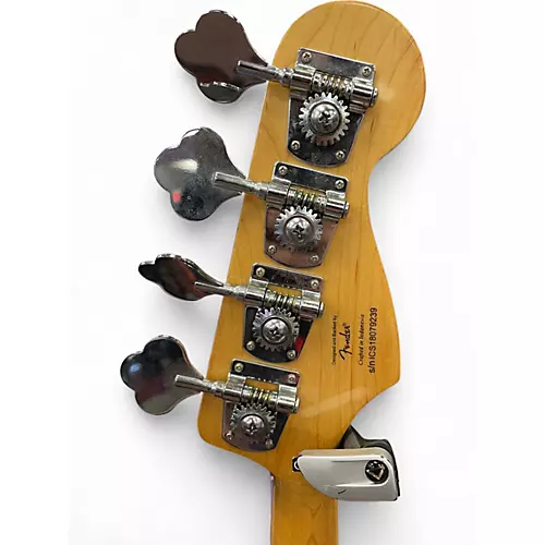 Used Squier Classic Vibe 70s Jazz Bass LEFT HANDED Natural Electric Bass Guitar Natural