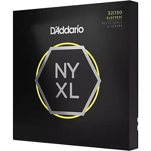 D'Addario NYXL Multi-Scale 6-String Bass Guitar Strings Regular Light (32 - 130)