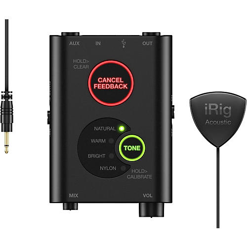 IK Multimedia iRig Acoustic Stage Clip-on Microphone Black