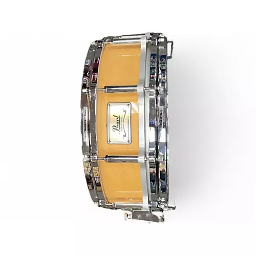 Used Pearl 5.5X14 Free Floating Snare NATURAL Drum NATURAL 10