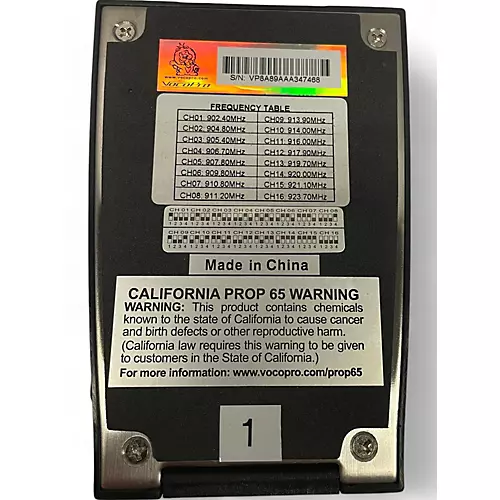 Used VocoPro Ug9 Instrument Wireless System