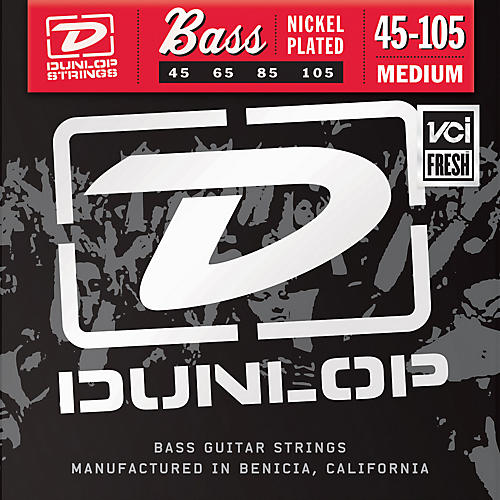 Dunlop Nickel Plated Steel Bass Strings - Medium