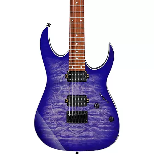 Ibanez RG421QM Quilted Maple Top Electric Guitar Cerulean Blue Burst