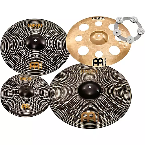 MEINL Classics Custom Dark Set Cymbal Pack With Free Trash Crash and Ching Ring 14, 16, 18 and 20 in.