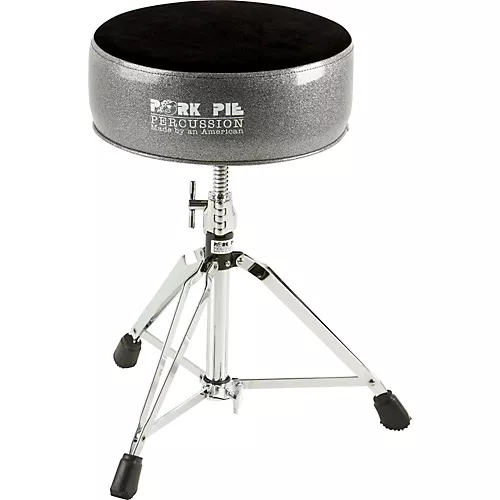 Pork Pie Round Drum Throne Black Sparkle