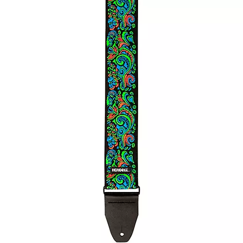 Dunlop Jimi Hendrix Blacklight Love Drops Guitar Strap Blue