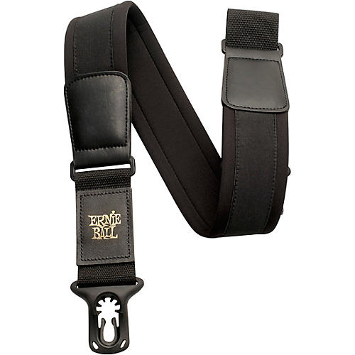Ernie Ball Neoprene Polylock Guitar Strap Black 3 in.