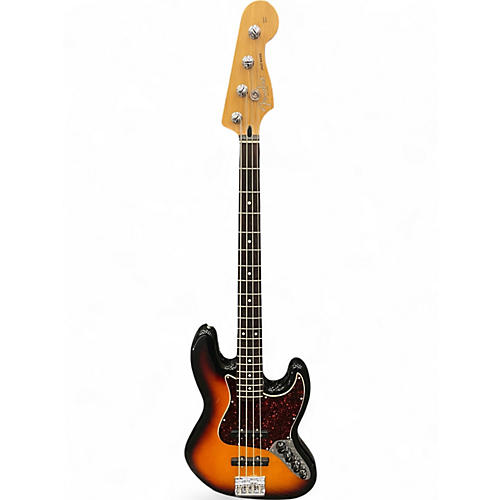 Used Fender Deluxe Jazz Bass 2 Color Sunburst Electric Bass Guitar 2 Color Sunburst