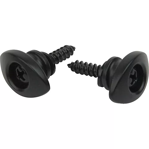 D'Addario Elliptical End Pin Strap Button Black