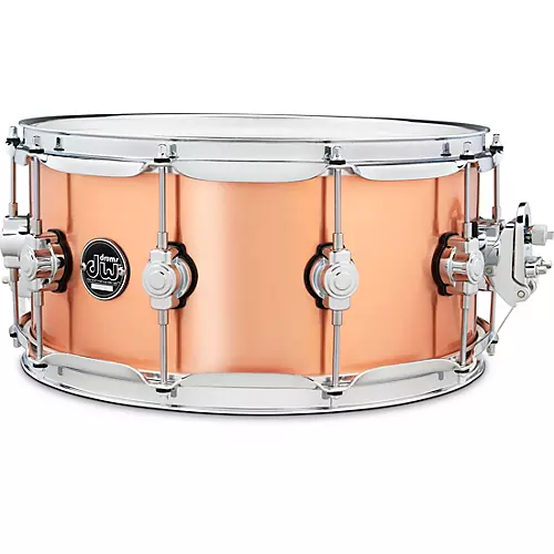 DW DW Performance Series 1 mm Polished Copper Snare Drum 14 x 6.5 in.
