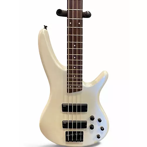 Used Ibanez SR250 Pearl White Electric Bass Guitar Pearl White