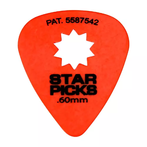 Everly Star Grip Guitar Picks (50 Picks) 1.14 mm Purple