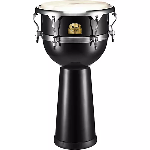 Pearl Elite Fiberglass Djembe Solid Black 14 in.