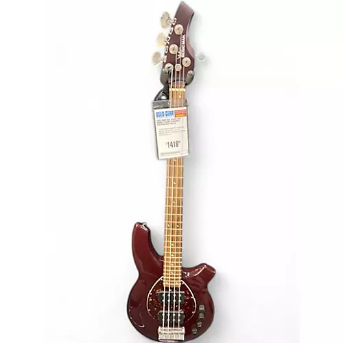 Used Ernie Ball Music Man Bongo 4 String Burgundy Electric Bass Guitar Burgundy