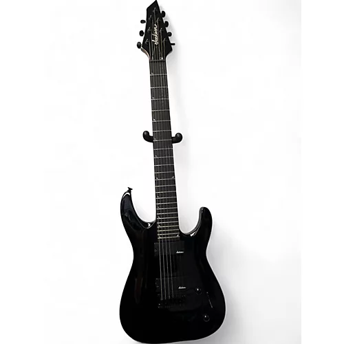 Used Jackson JS22-7 Dinky 7 String Black Solid Body Electric Guitar Black