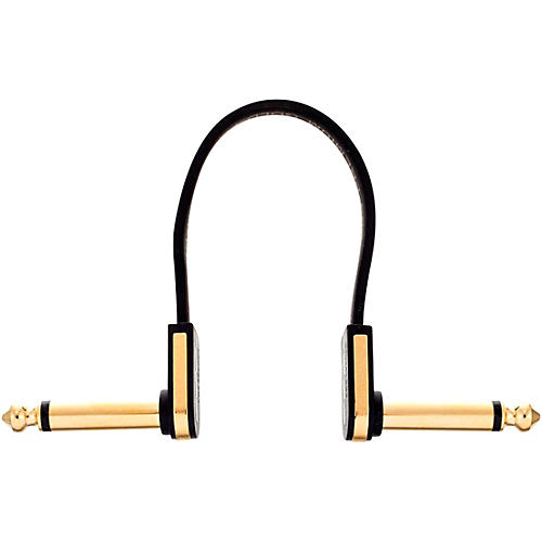 EBS Premium Flat Patch Cable 7.87 inches Black and Gold