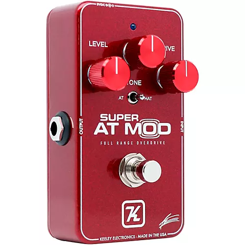Keeley Super AT Mod Overdrive Effects Pedal Red